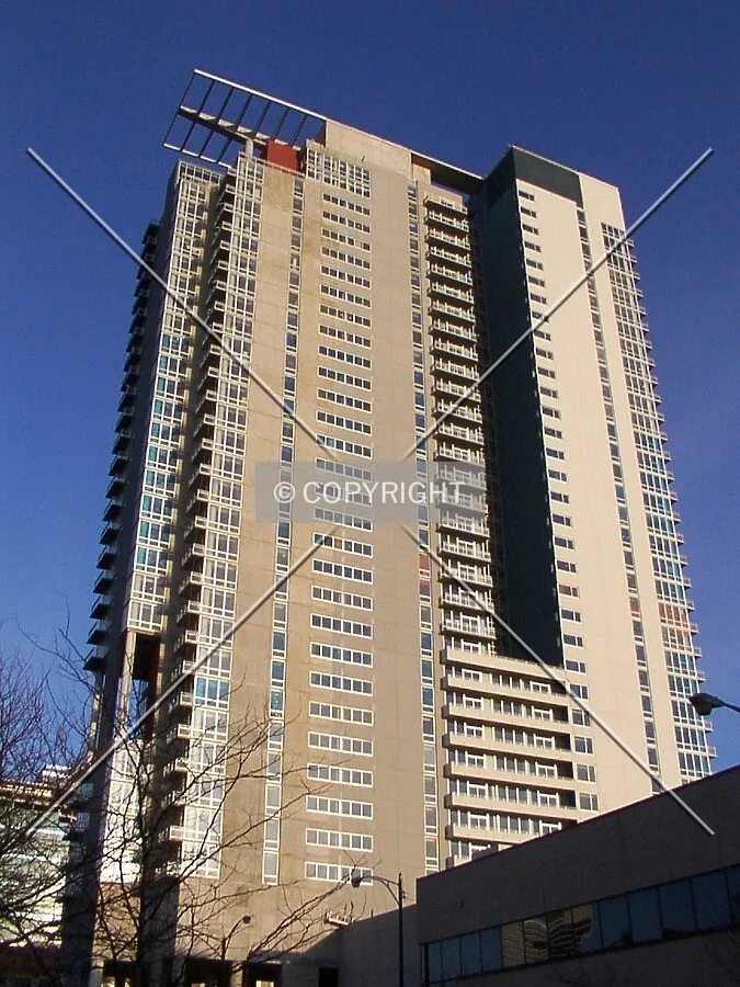 Upper floors from Washington Street; 9 March 2003