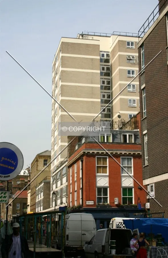 View from along Leather Lane