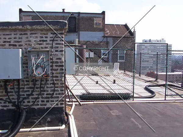 Rooftop sundeck: view from the north end