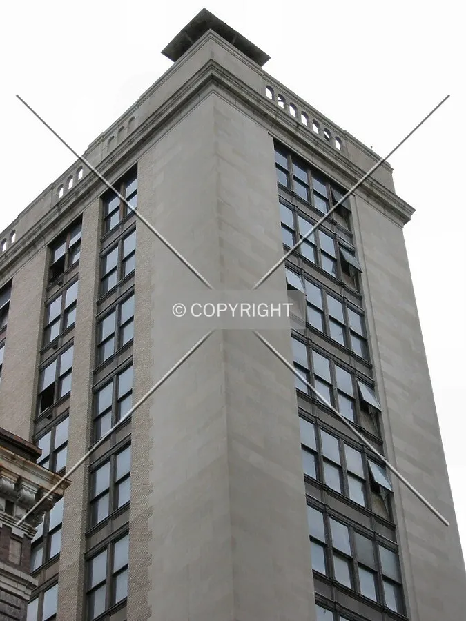 Looking up from Calvert Street