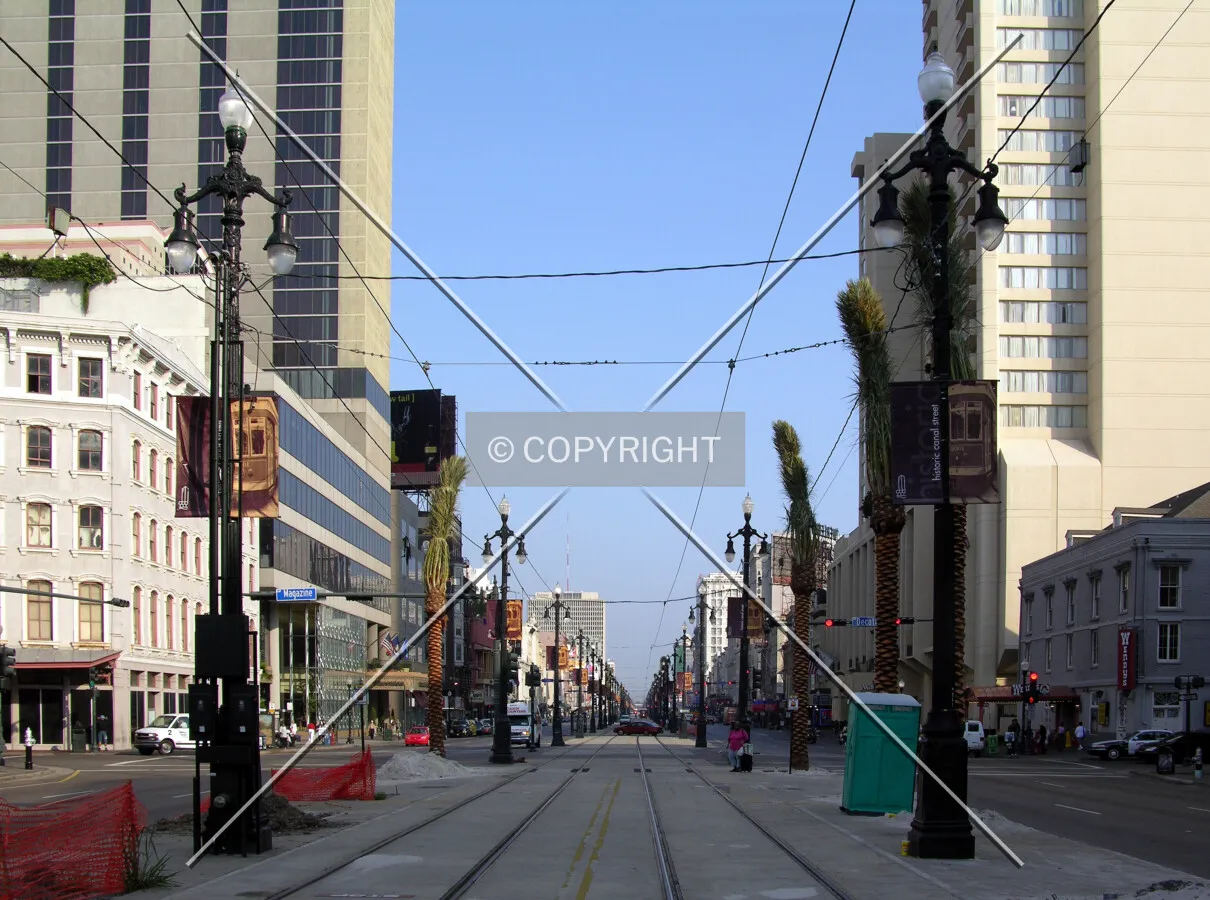Looking west from Magazine Street