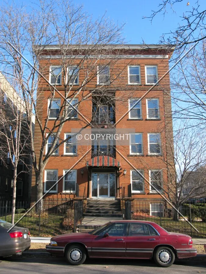Full front elevation from Hennepin Avenue