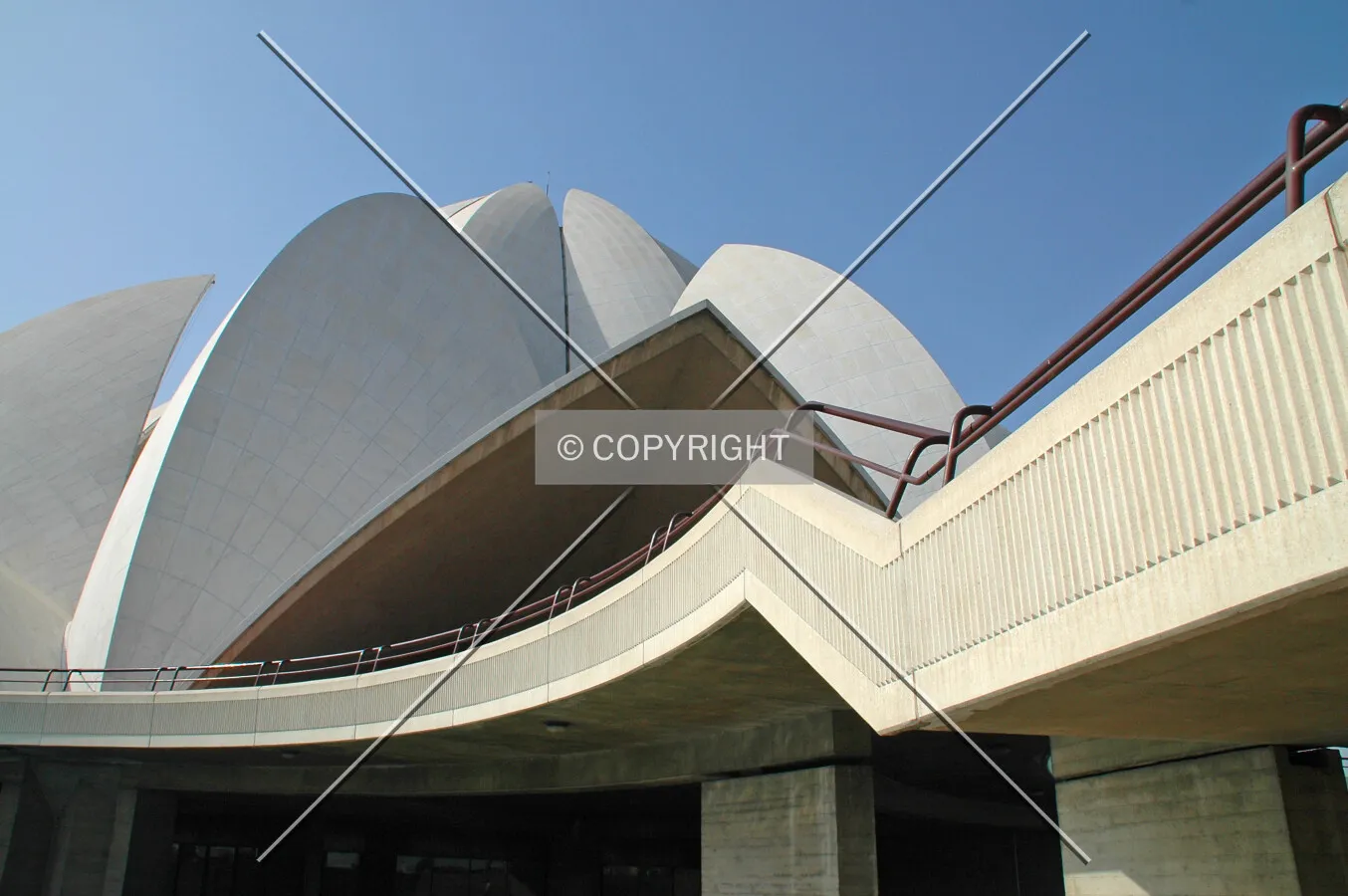 Roof shells and elevated walkway