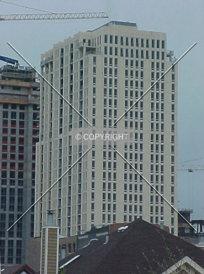 Looking at the northern and western facades from Roosevelt Road and Clark Street
