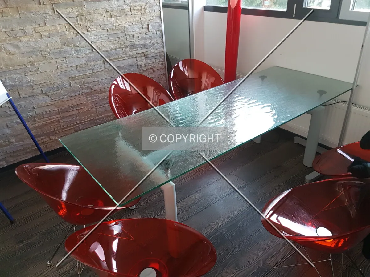 A conference table