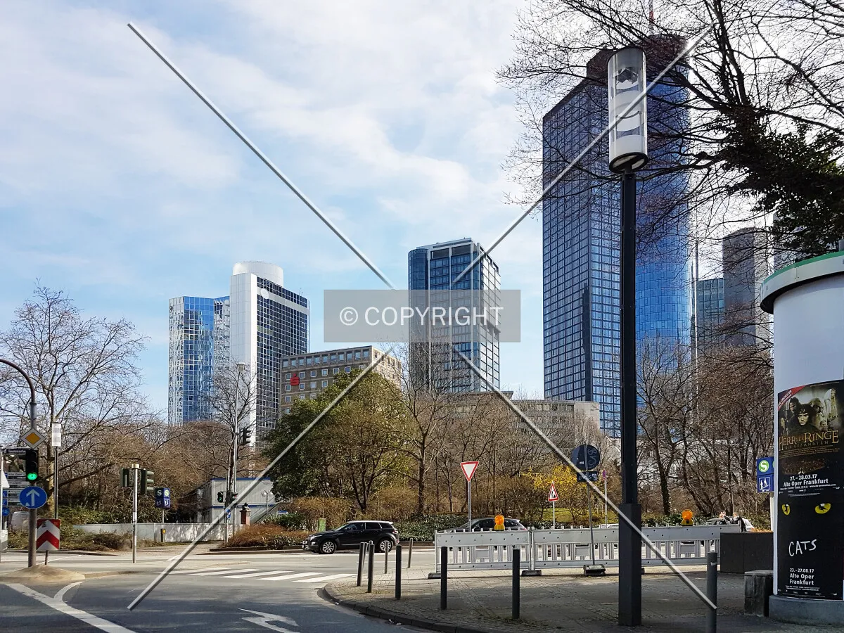 Entering Frankfurt's Central Banking District