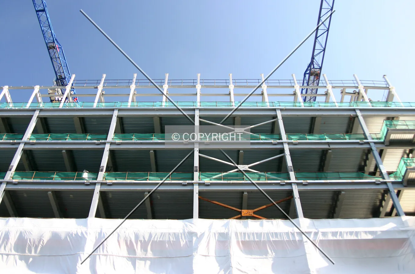Looking up from Charterhouse Street