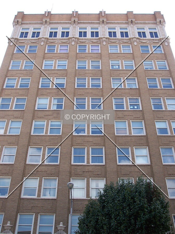 Looking up from across the street; September 4, 2004