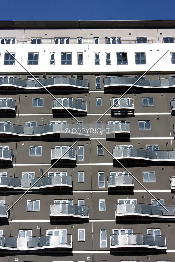 Facade and balconies