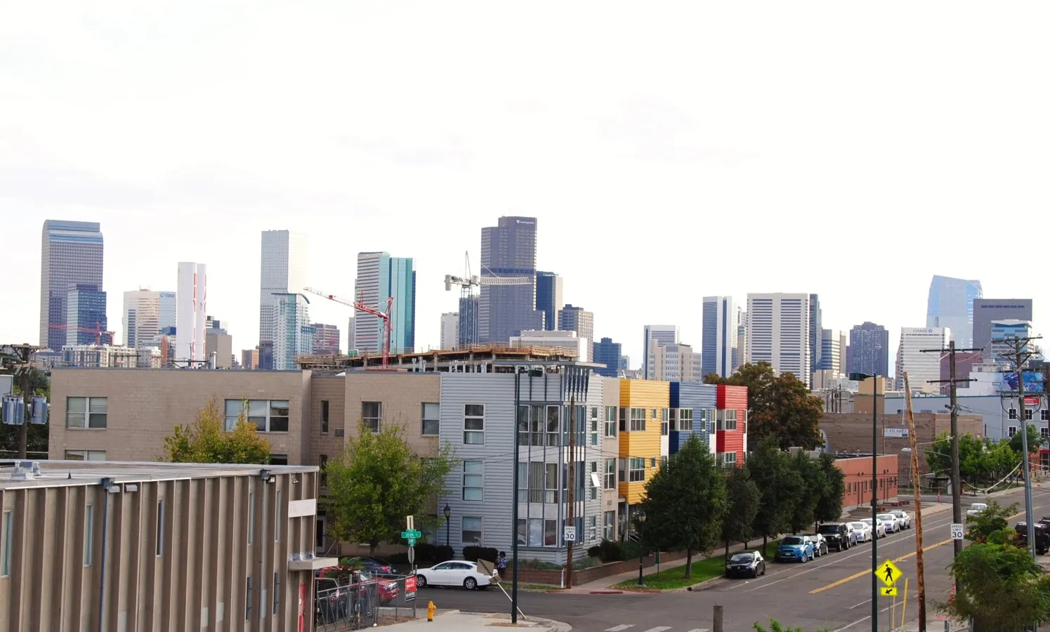View towards downtown