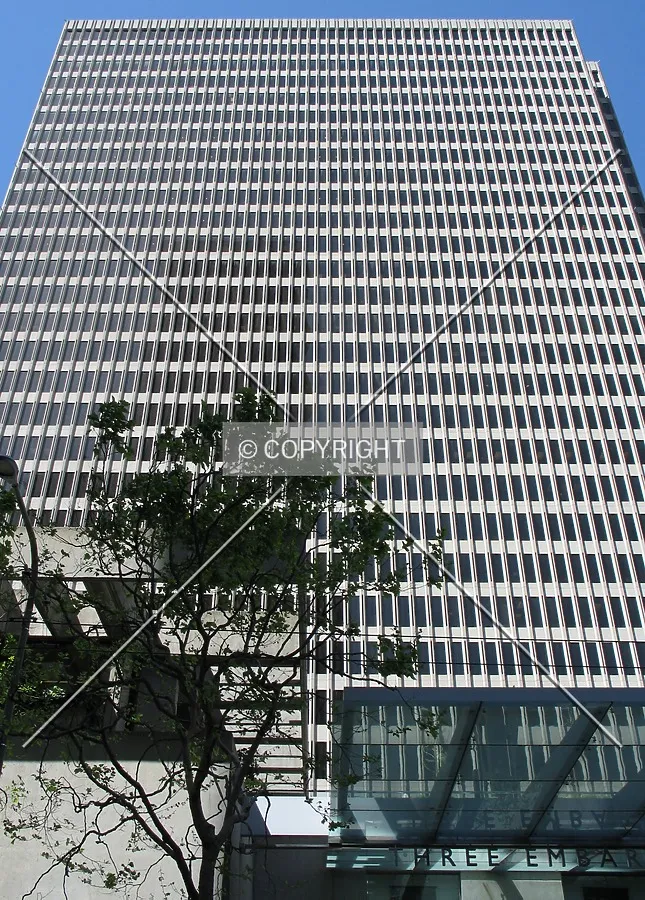 Looking up from the south
