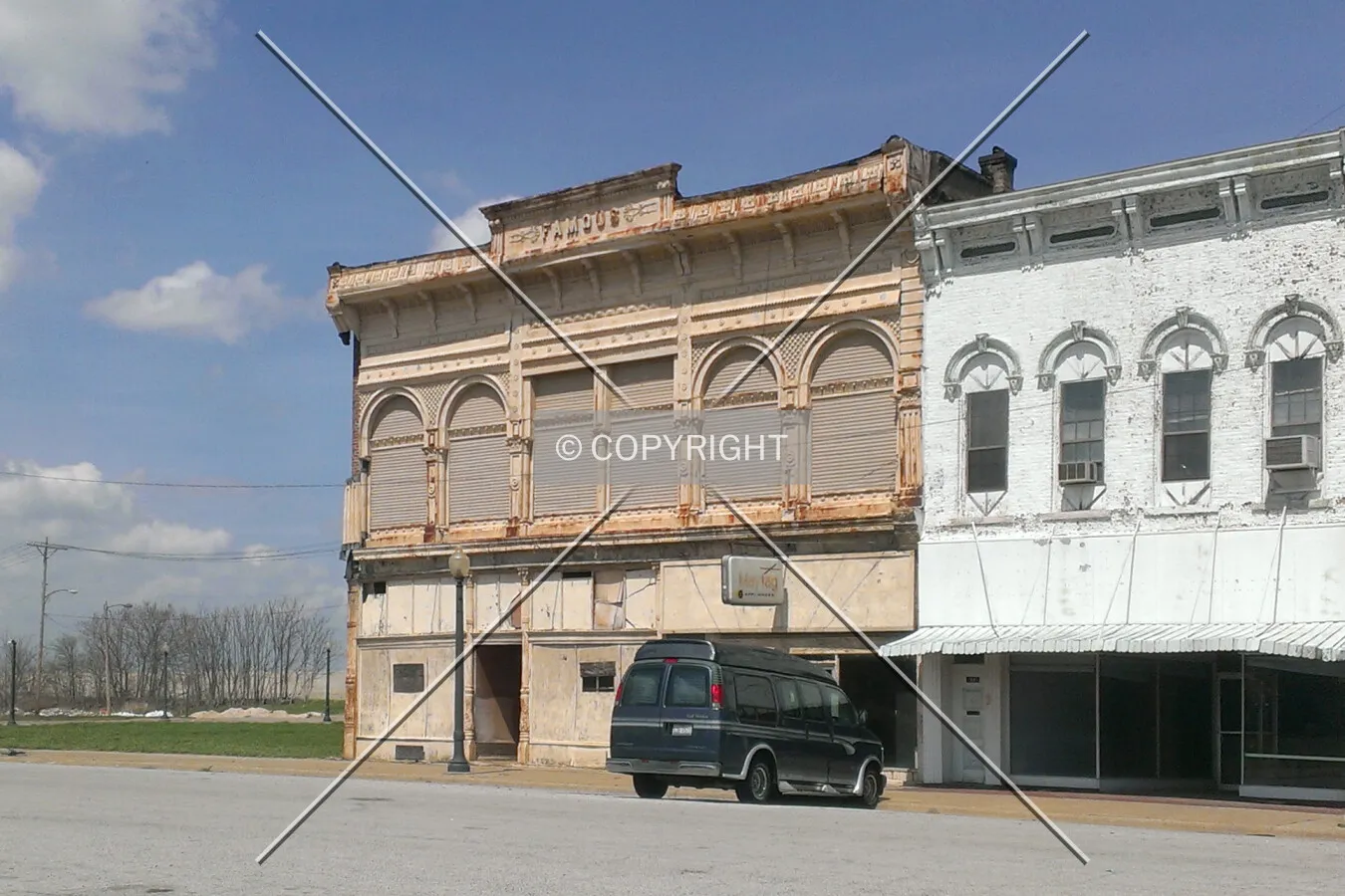 View from the southwest; April 12, 2014