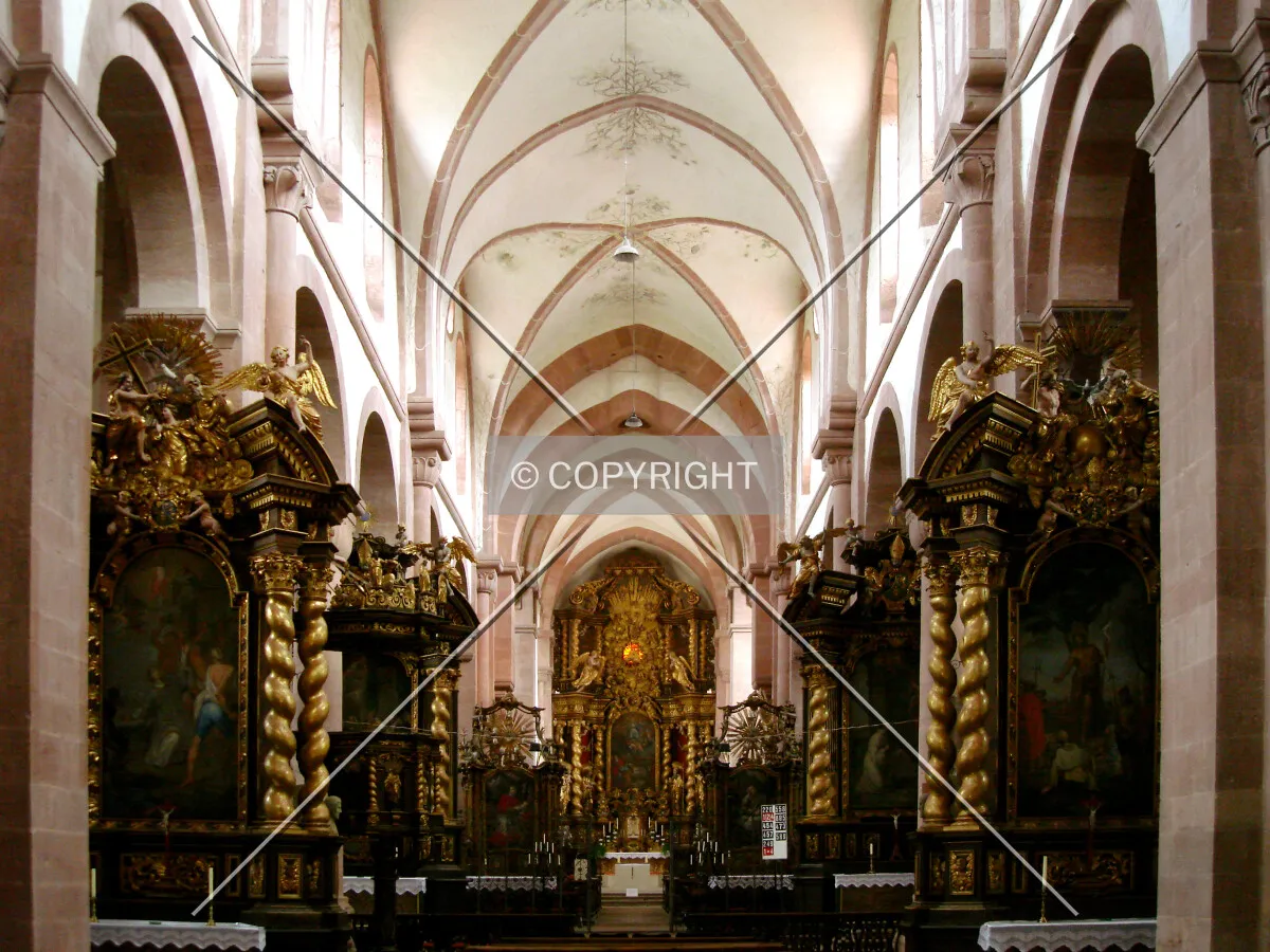 Inside the church