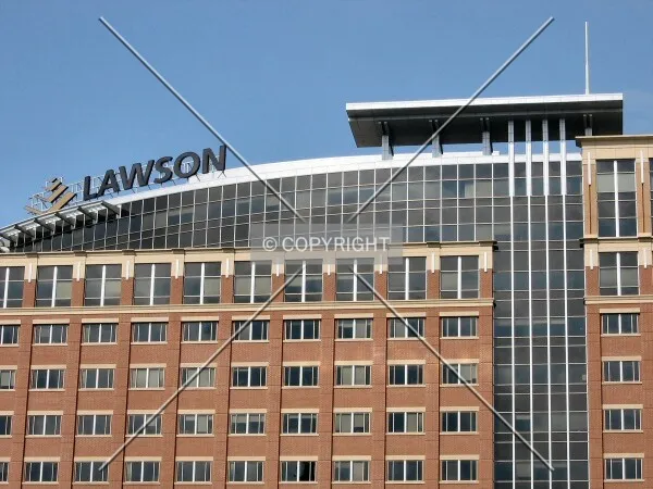 Upper floors detail, from Rice Park