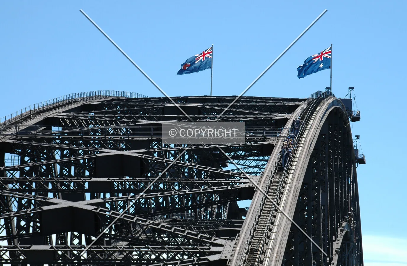 Top of the bridge arch