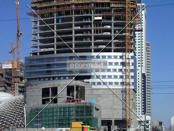 Base of the hotel tower