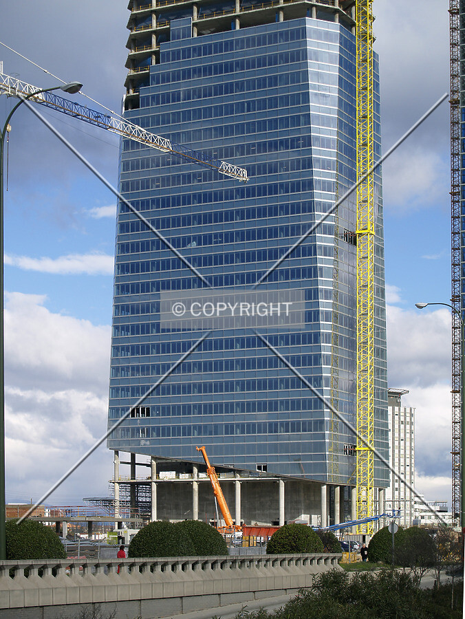 A view from Paseo de la Castellana