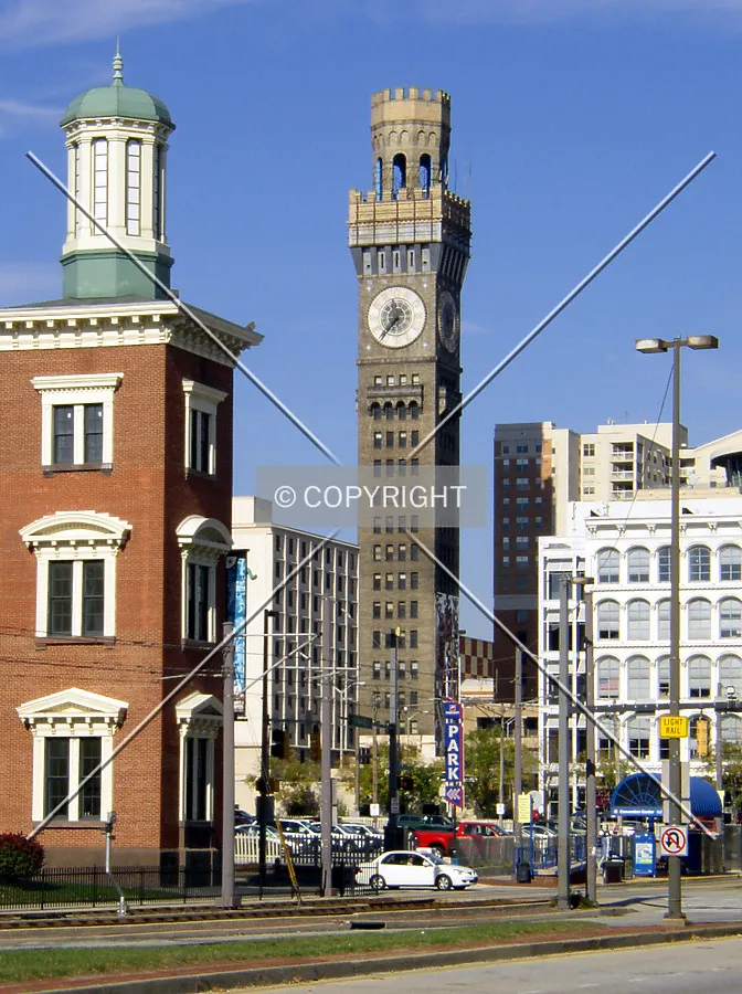 Looking northwest from Howard Street