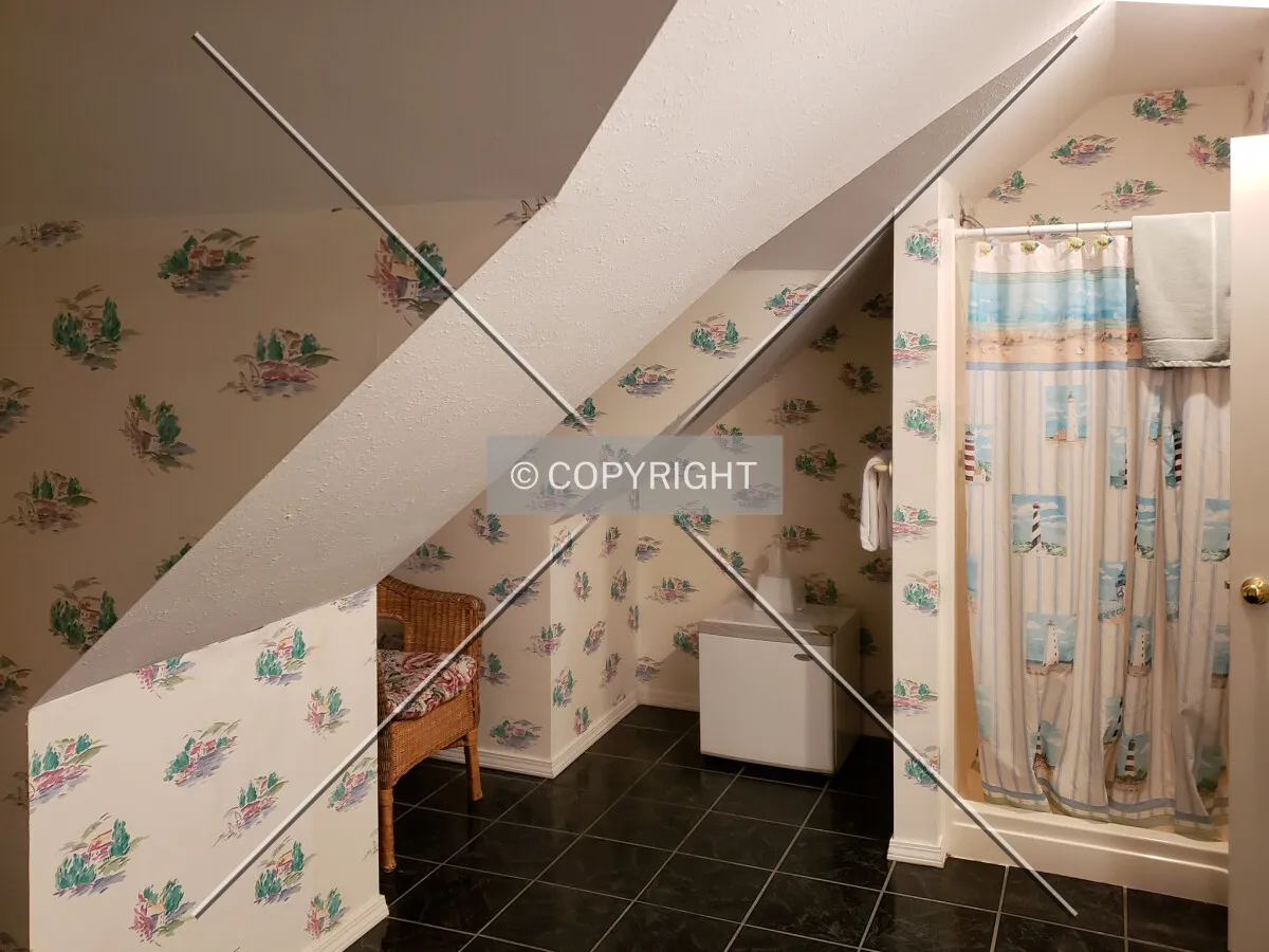 Bathroom in the Nautical room; October 17, 2018