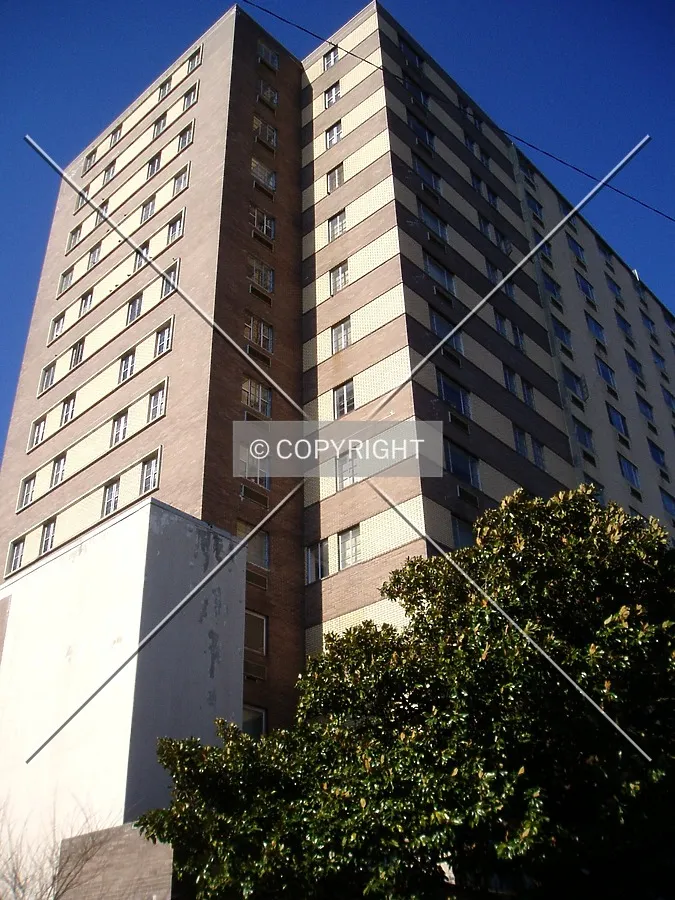 From below and to the southeast
