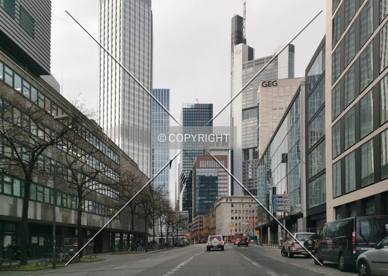 Bankenviertel - the financial district of Frankfurt