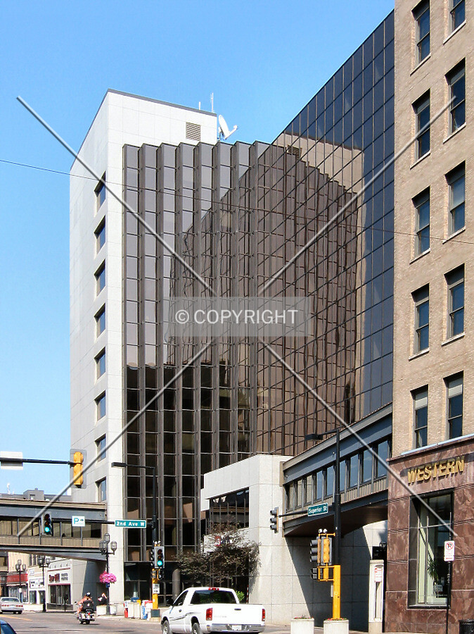 View to the northeast along Superior Street