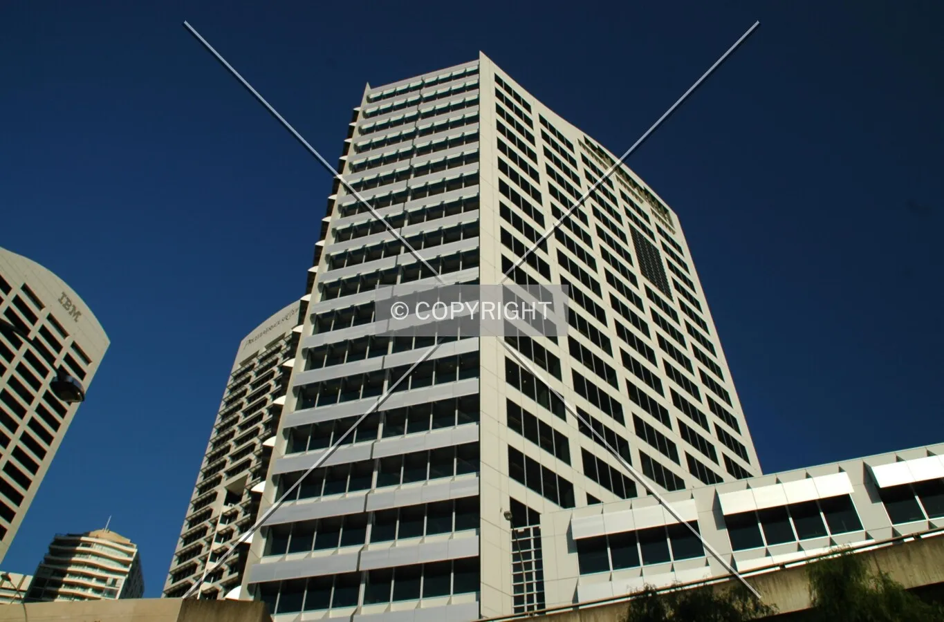 Looking up the west side