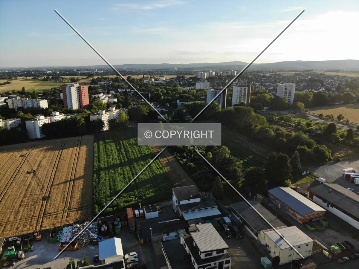 High above Steinbach (Taunus) in Hessen, Germany
