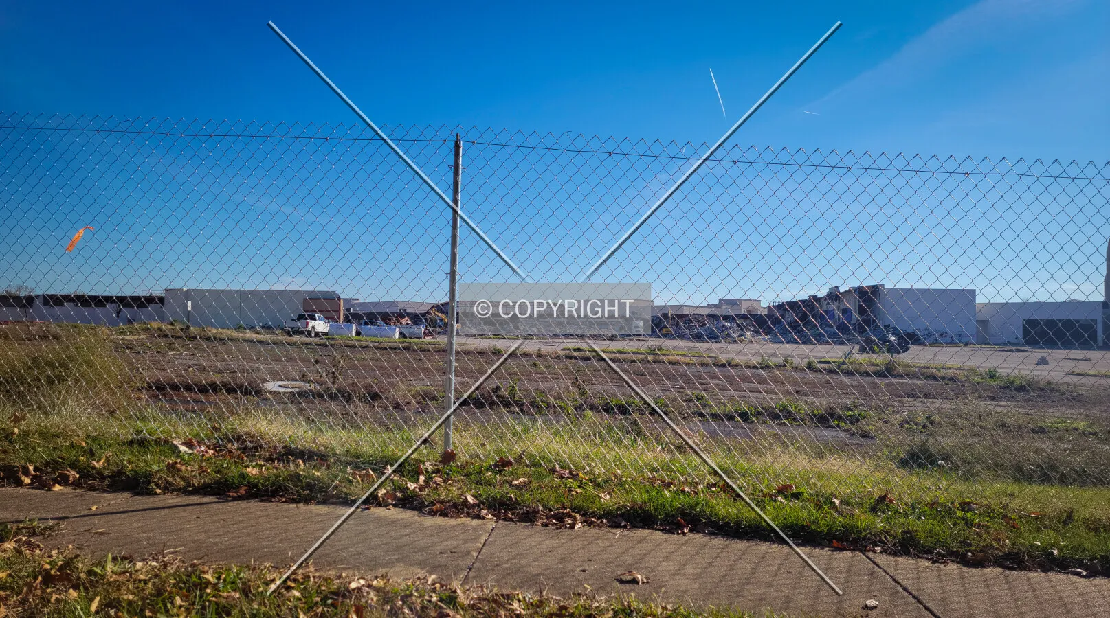 From the west during demolition; November 3, 2023