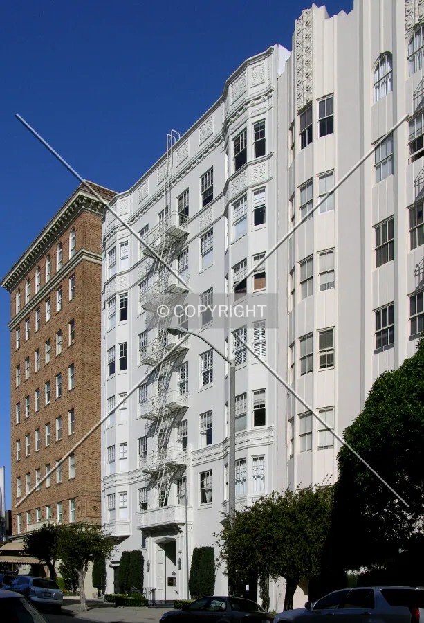 From the southeast across Pacific Avenue