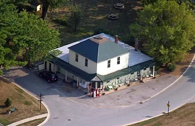Aerial view from the north