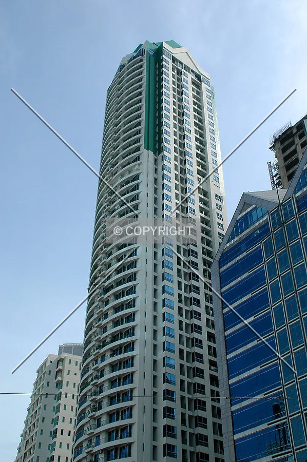 Looking up the northwest corner