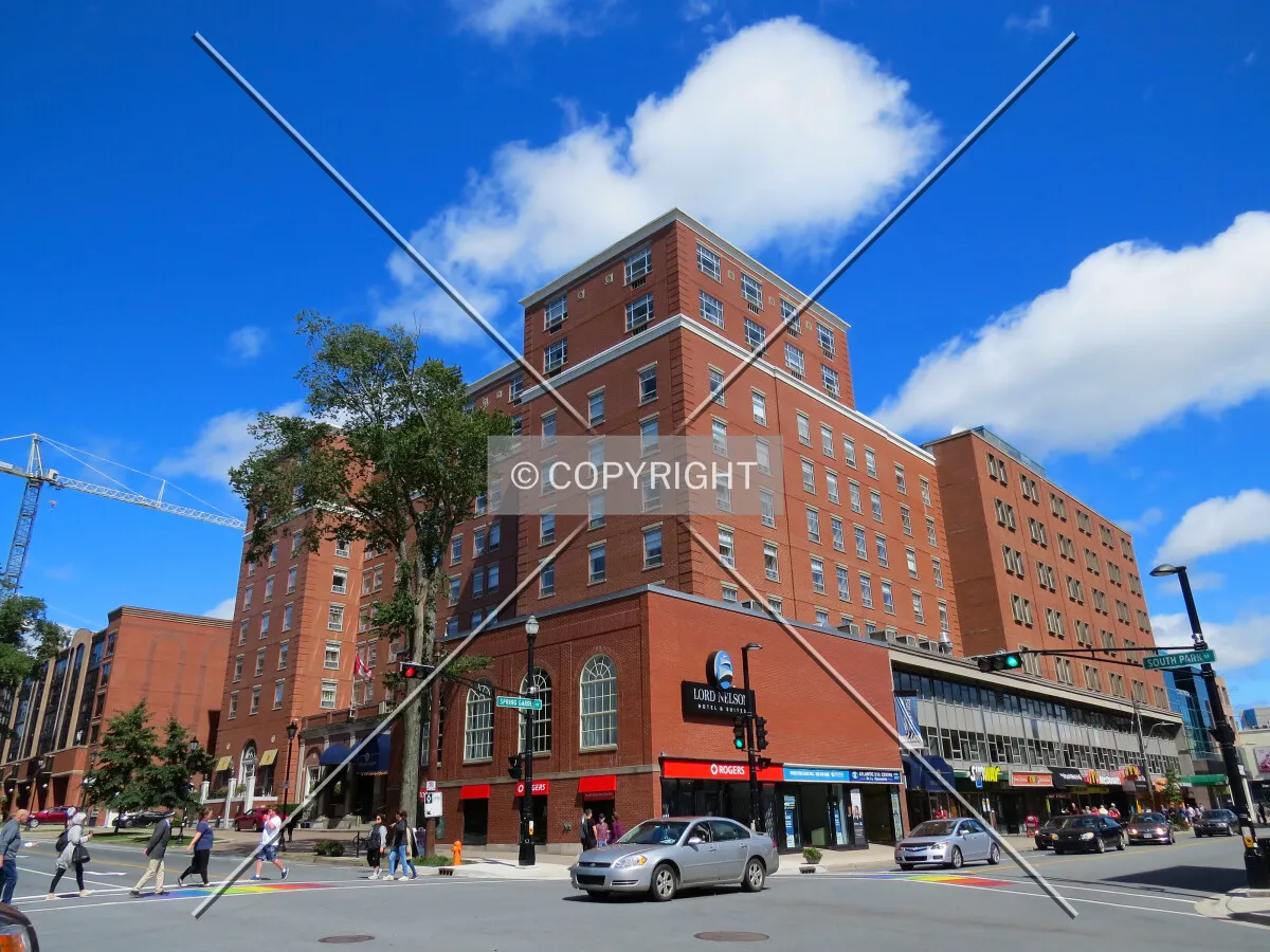 View to the northeast across South Park Street & Spring Garden Road