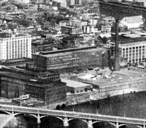 Vintage view from the southwest
