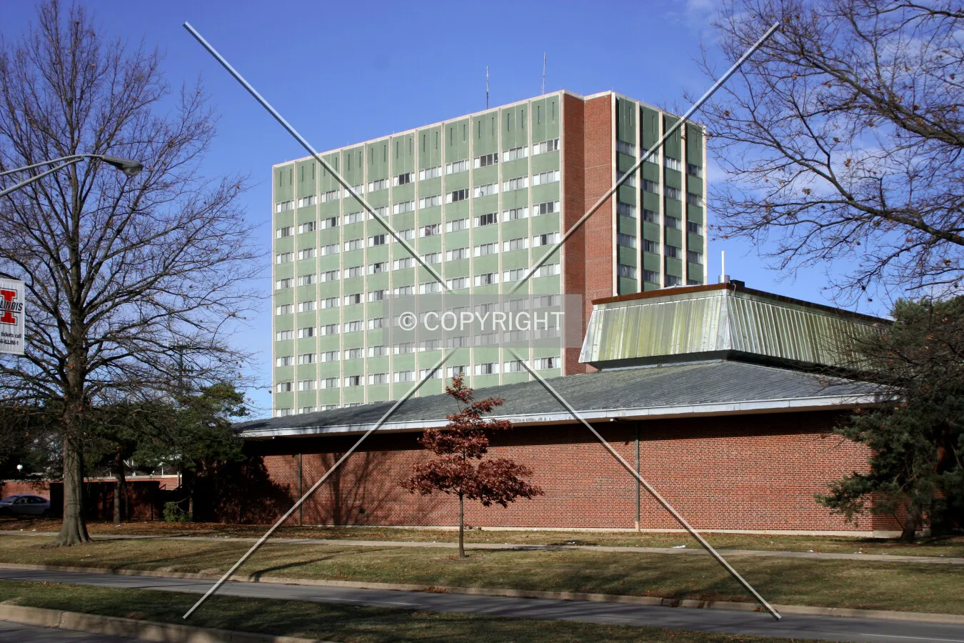 View from the southeast