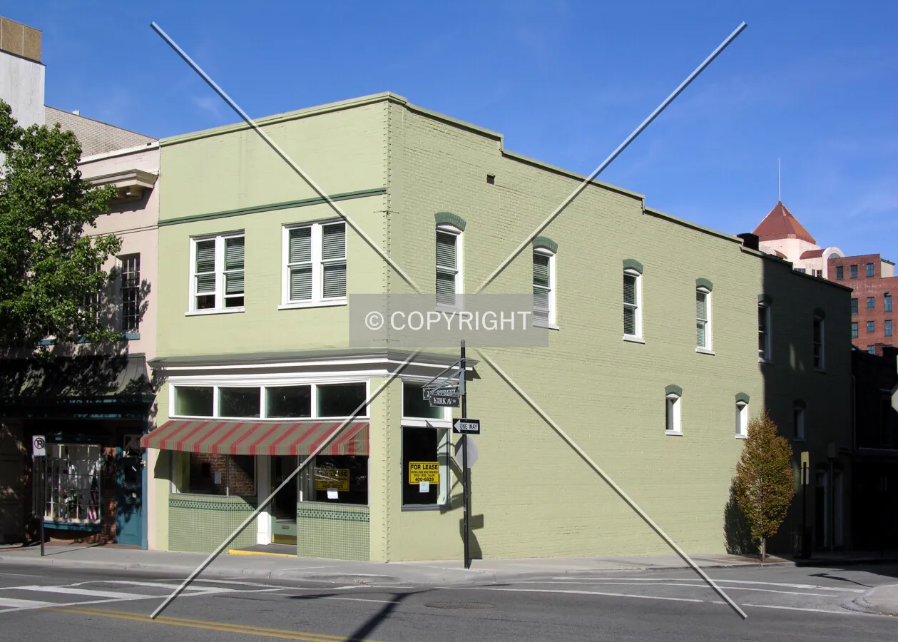From the southwest across 2nd Street