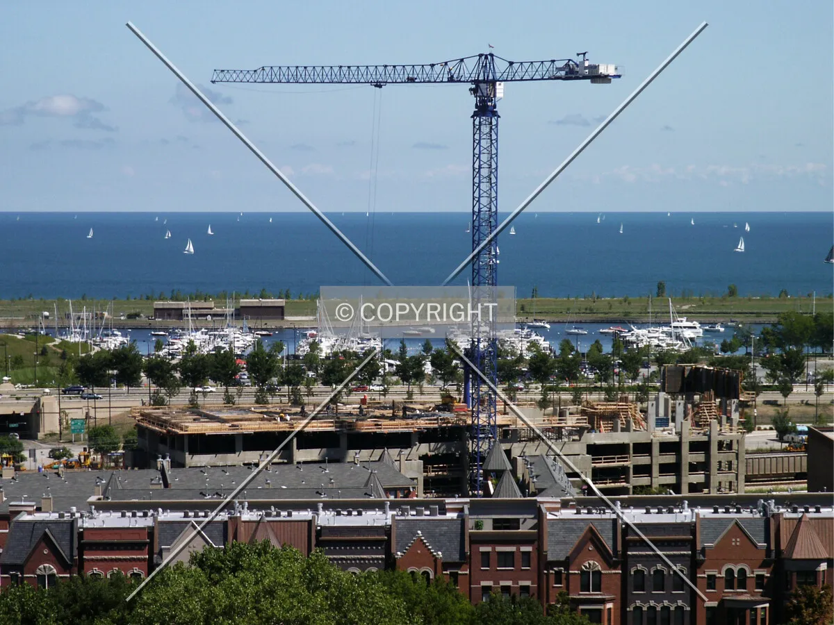 Looking east from 1819 South Michigan