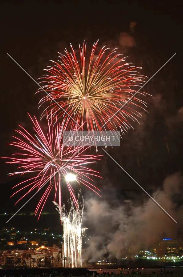Fireworks in Sitges