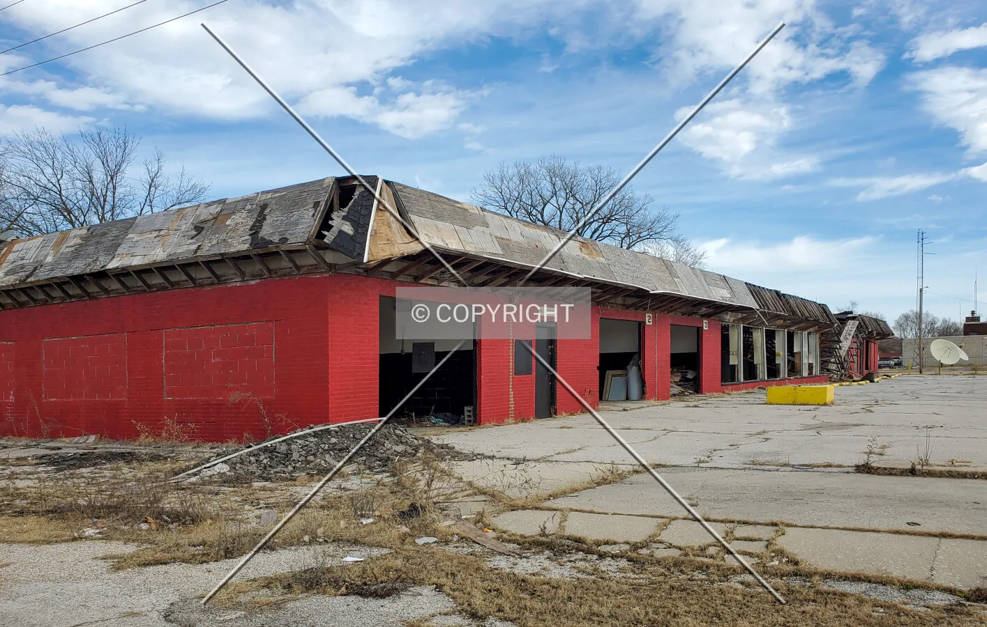 Southwest view; February 3, 2020