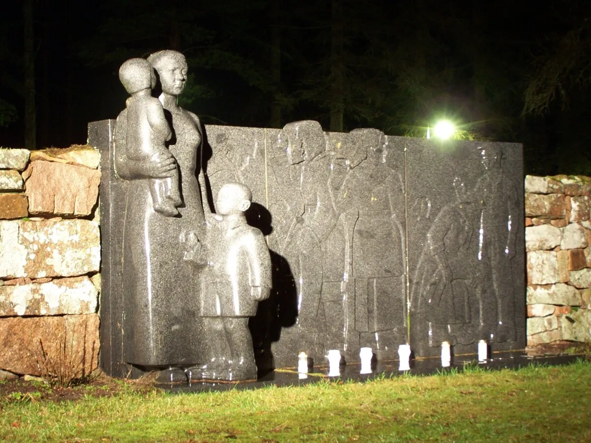 Second World War memorial near the entrance