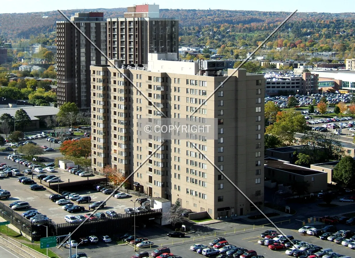 View from the northeast