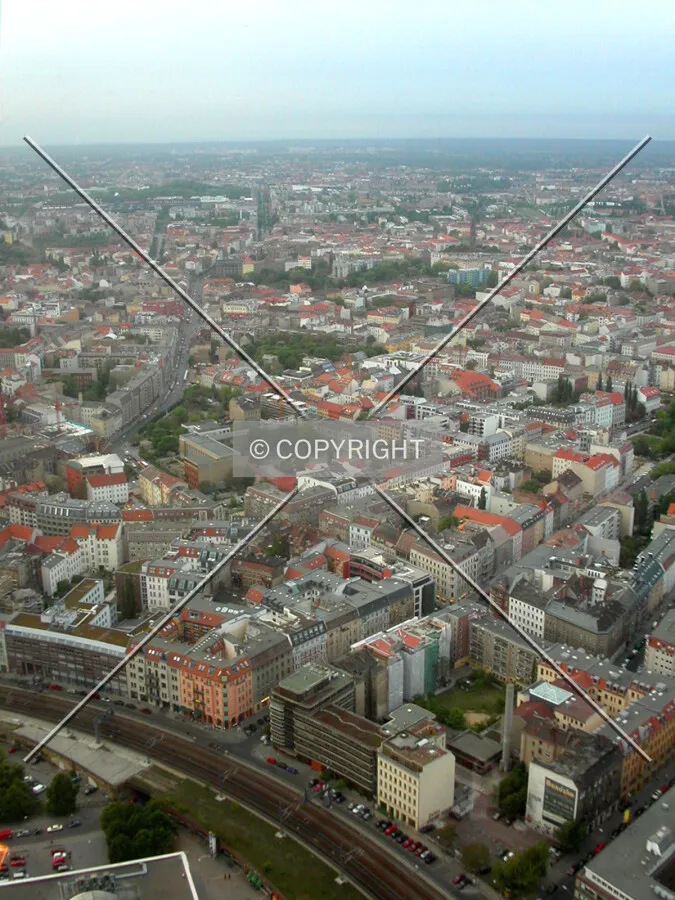 Looking toward Prenzlauerberg from the Fernsehturm