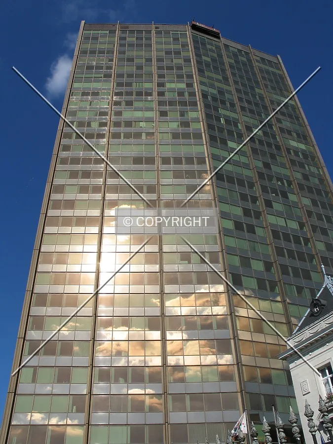 Looking up from the southwest