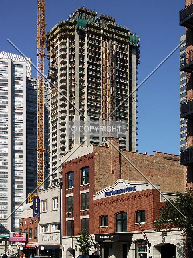 Southwest corner from Wabash Avenue