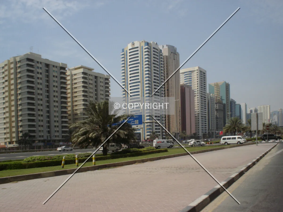 Buildings along Sheikh Zayed Road
