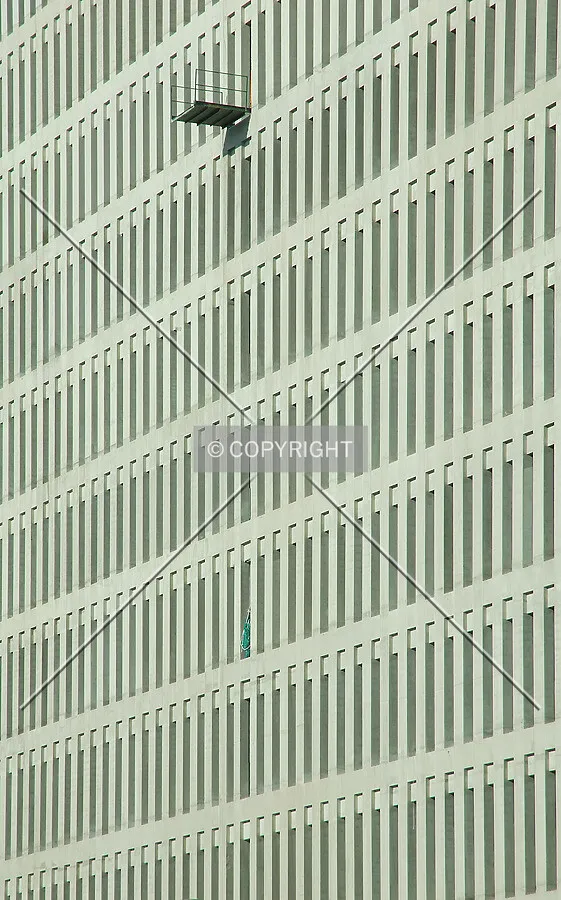 View of the narrow windows