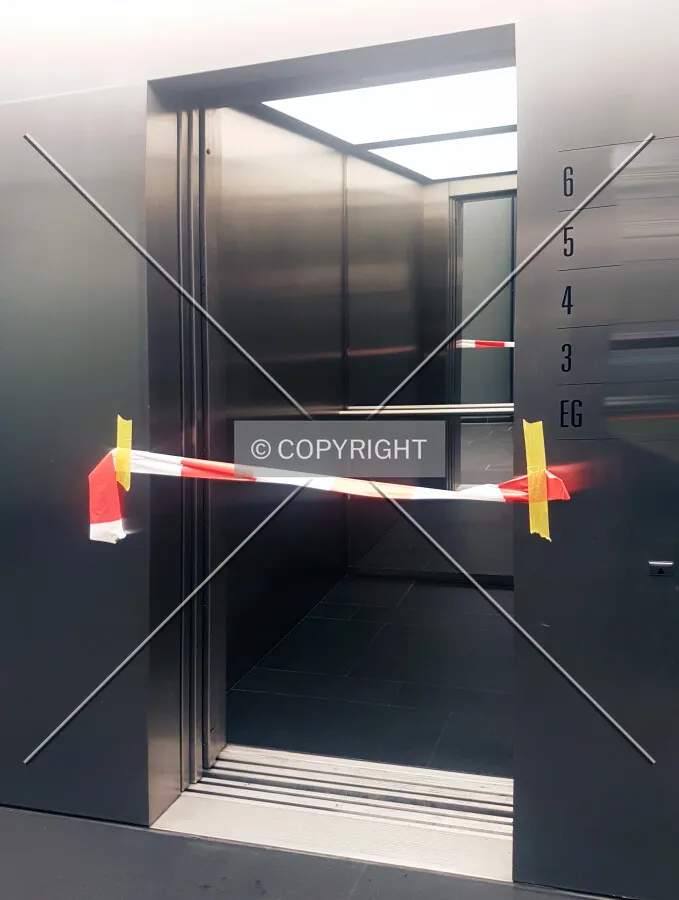 Elevator is under maintenance and cannot be used