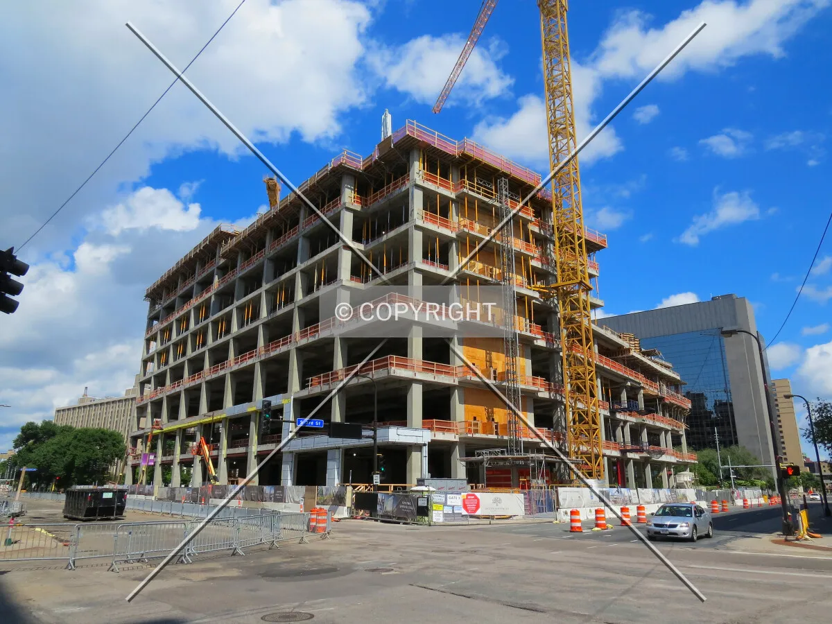 View to the east across Hennepin Avenue & 3rd Street