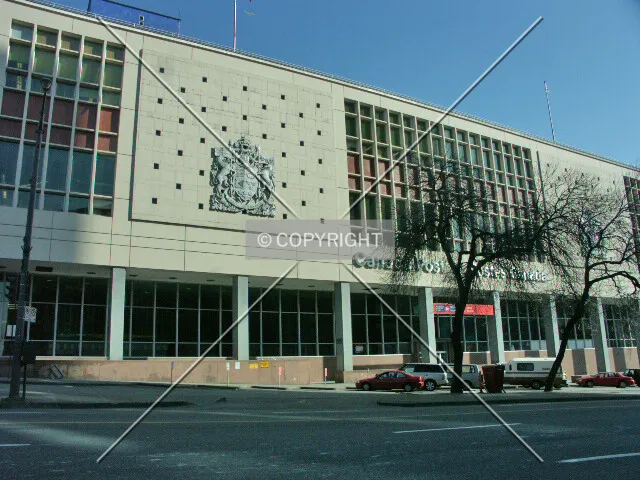 The Main Post Office on Georgia Street takes up an entire city block