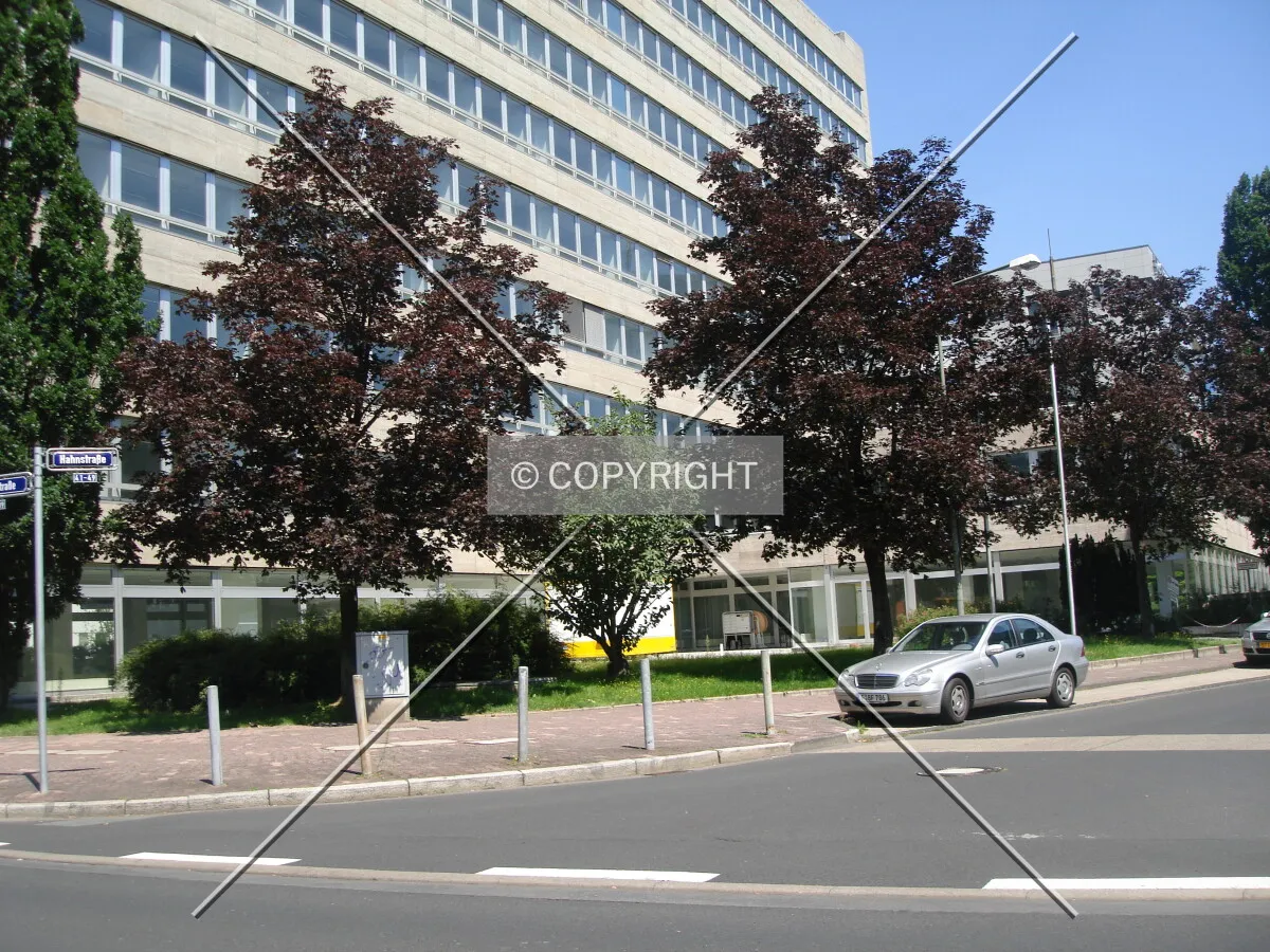 Street in front of the building